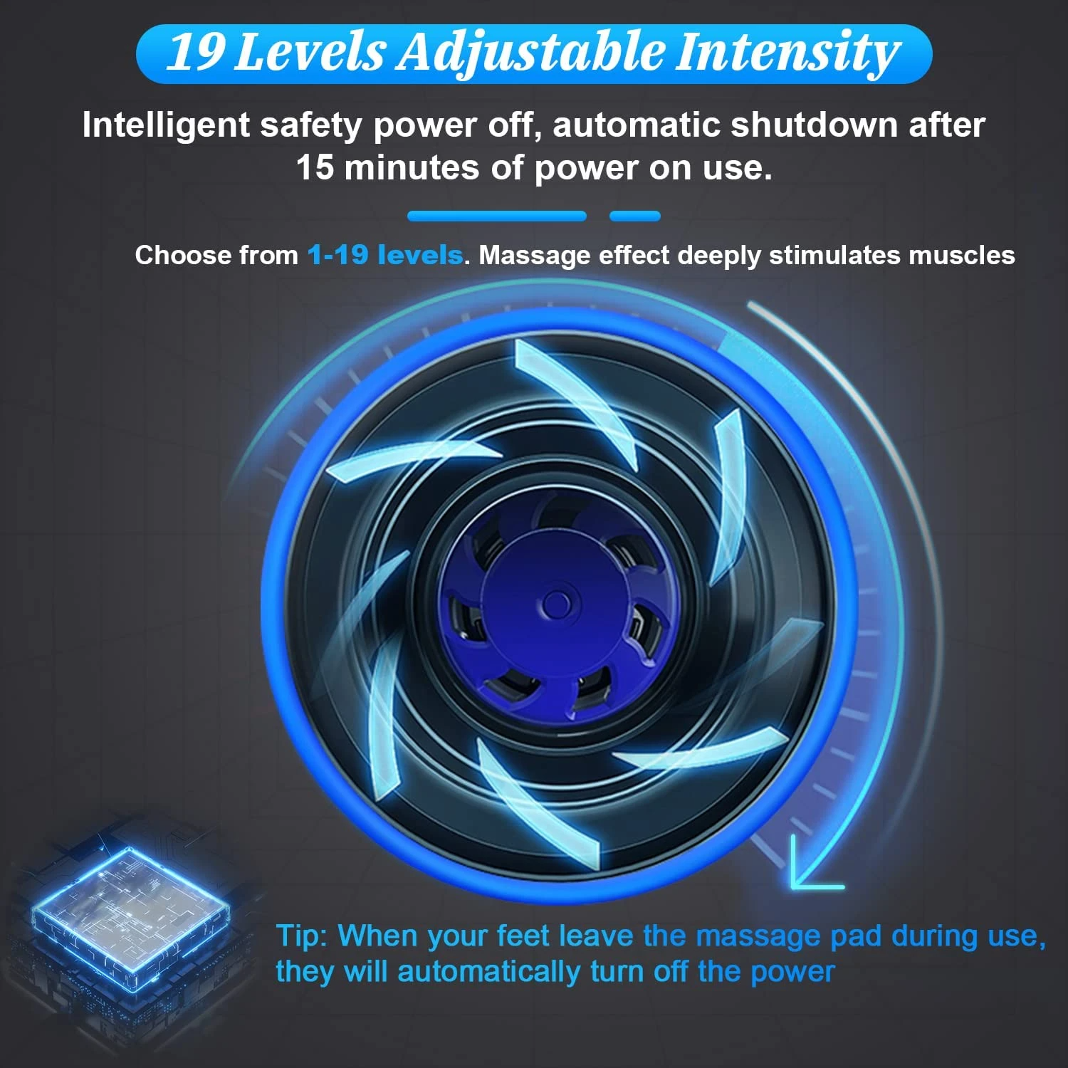 EMS Foot Massager Mat – Electric Pulse Circulation Booster
