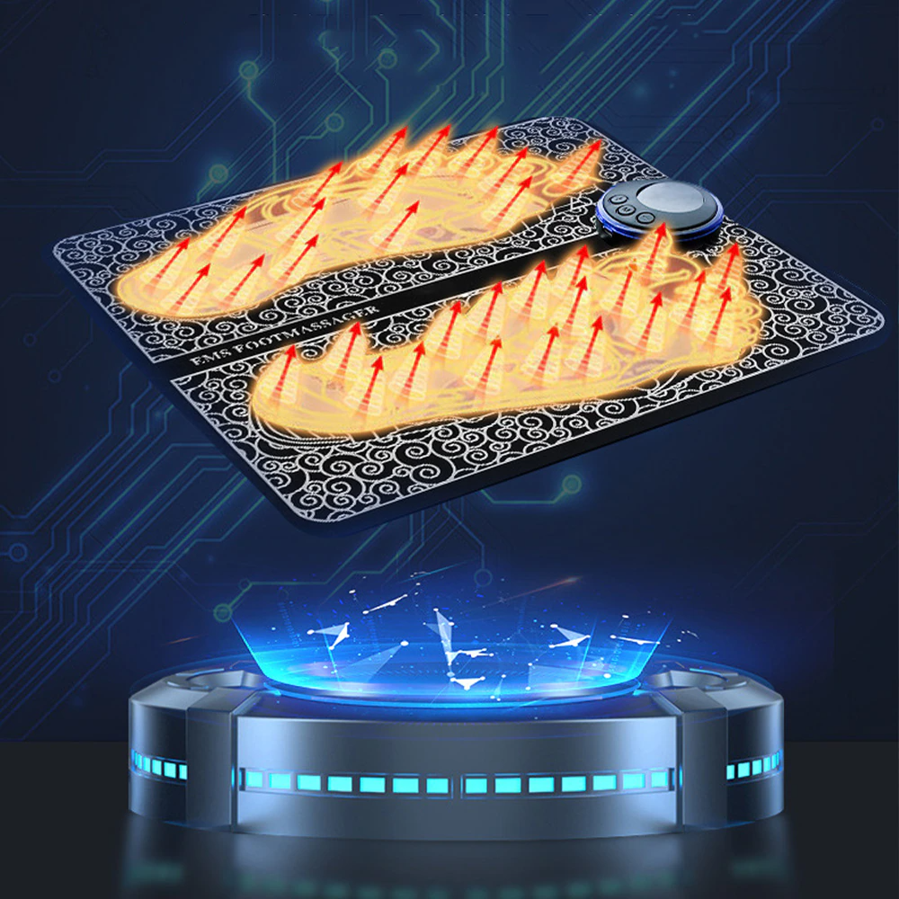 EMS Foot Massager Mat – Electric Pulse Circulation Booster